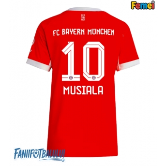 Bayern Munich Jamal Musiala #10 Tricou Fotbal Replică 2025-26 Femei Acasa